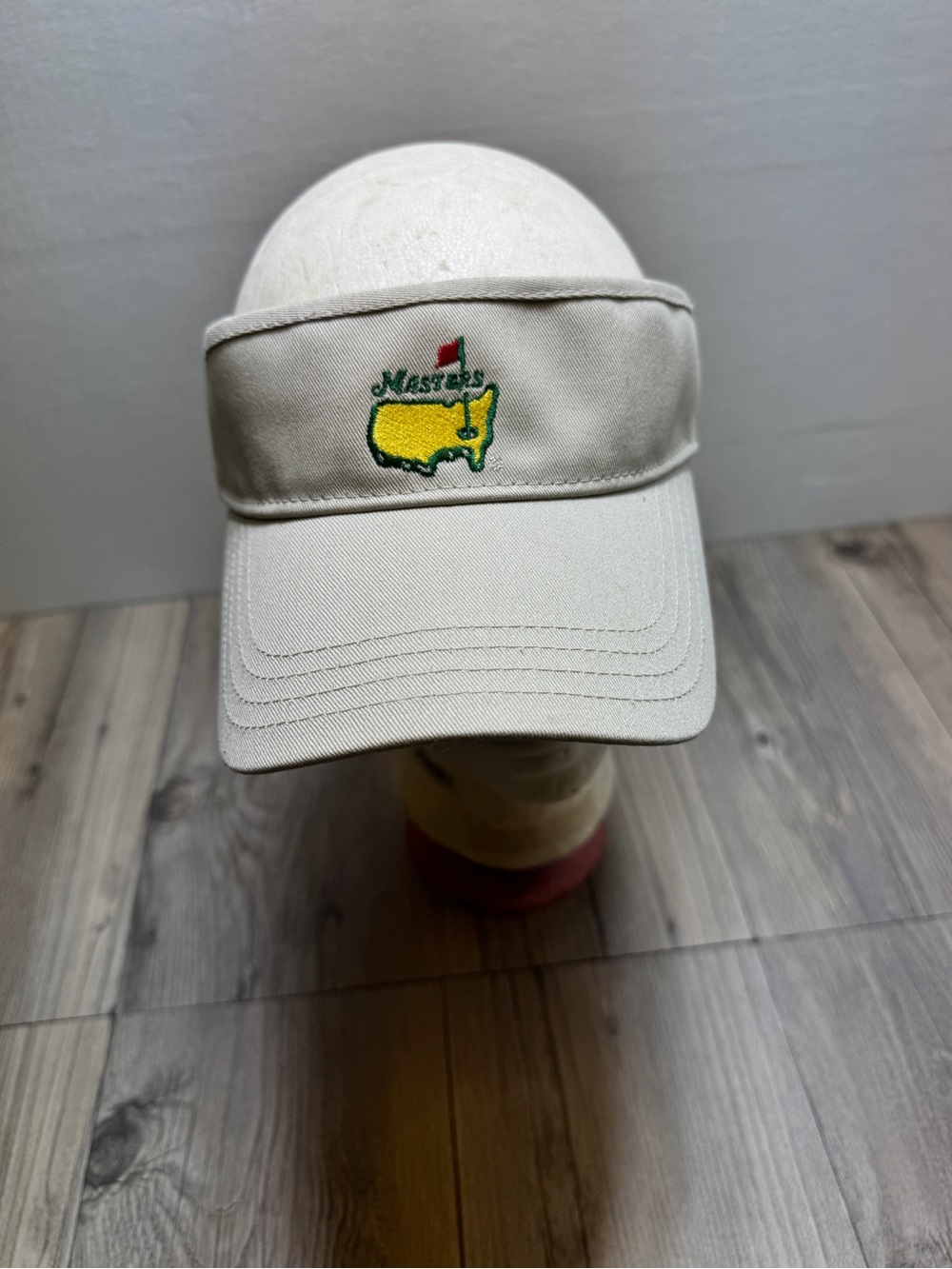 Masters Hat American Needle Augusta National Golf Adjustable Beige Adult Visor